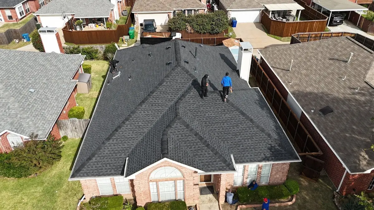 Commercial Roofing work in progress on a Santa Rosa property